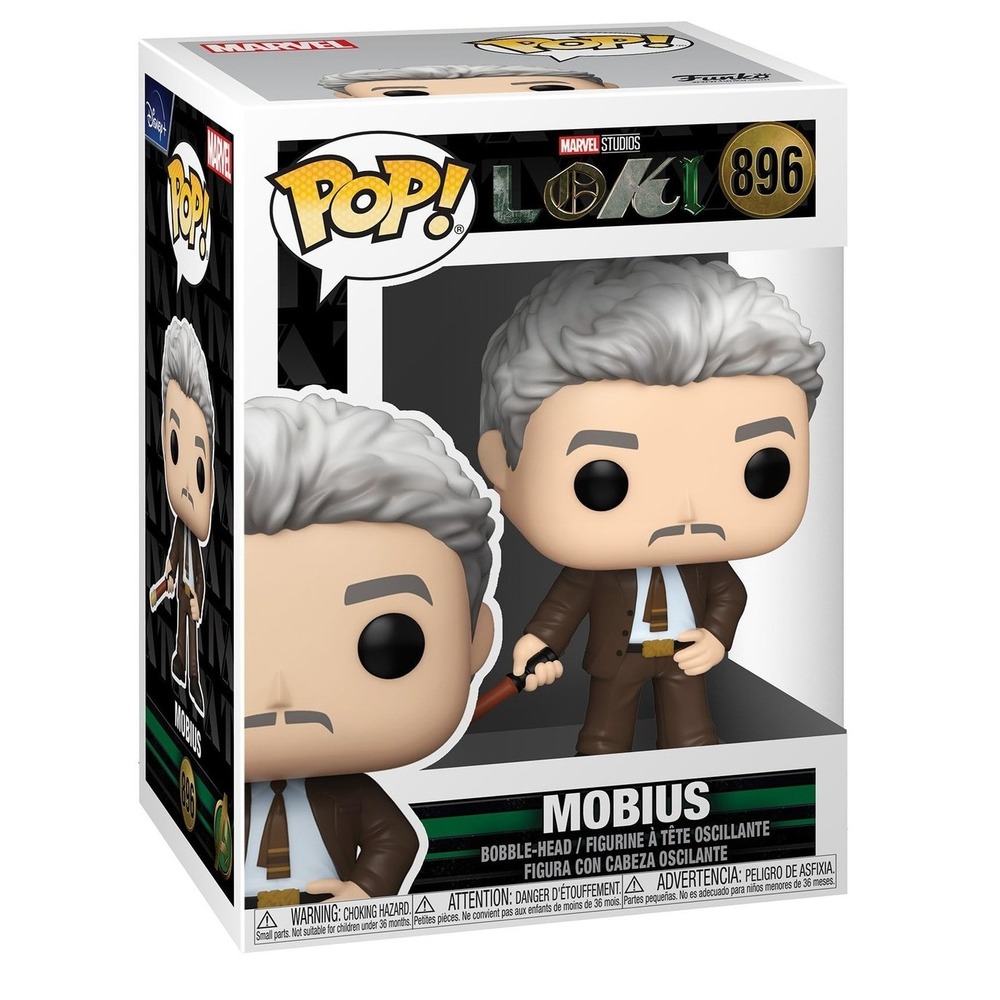 Funko Pop Marvel Loki Mobius Vinyl Bobblehead 896 Disney Plus Owen Wilson Figure